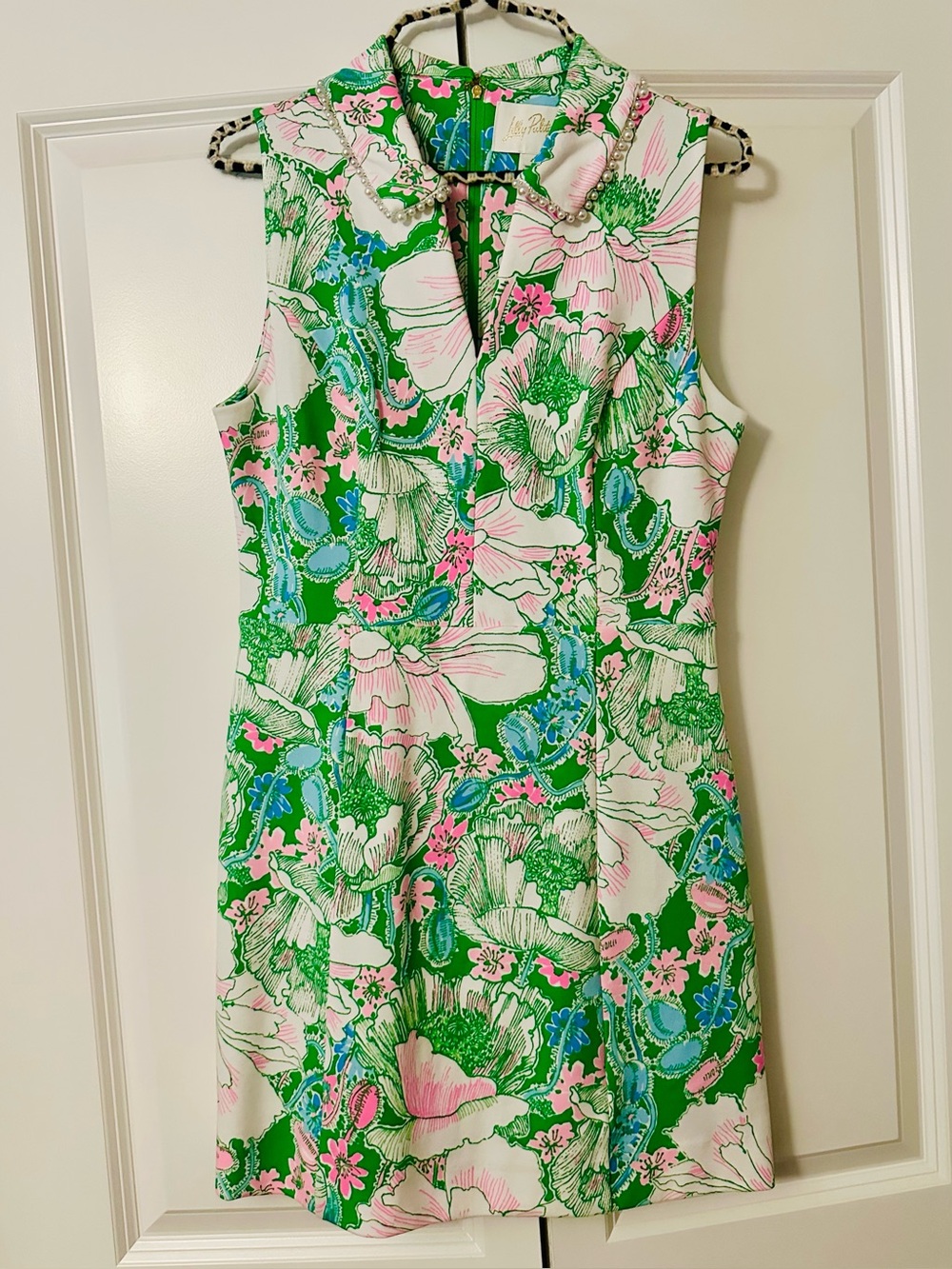 Lilly Pulitzer Green Pink Blue Floral Sleeveless Jumpsuit Romper